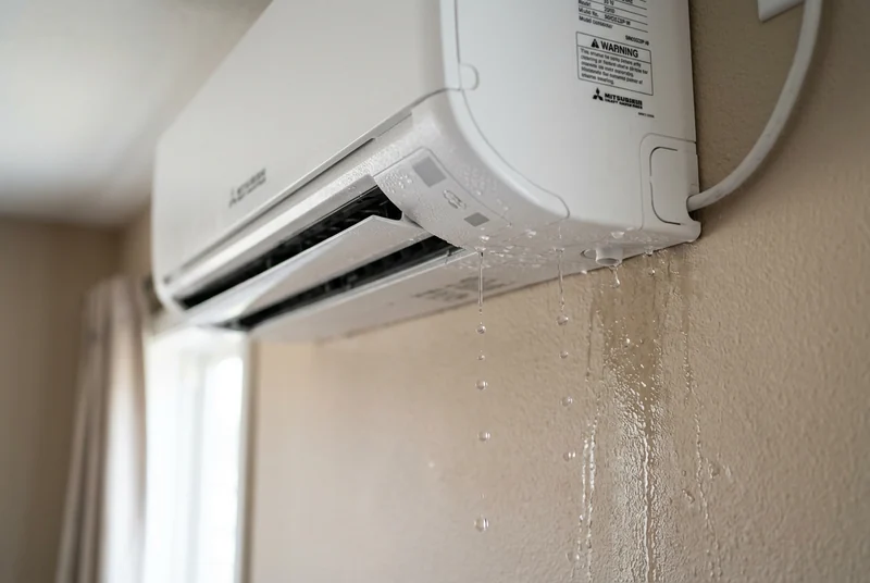 AC indoor unit water dripping leaking