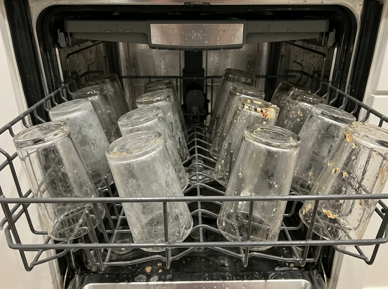 Dishes coming out dirty and unwashed