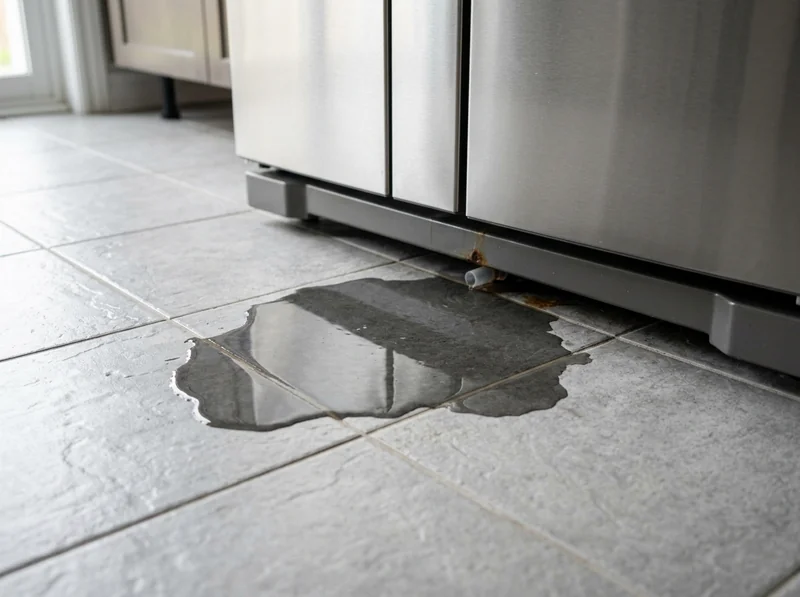 Water leaking from bottom of refrigerator